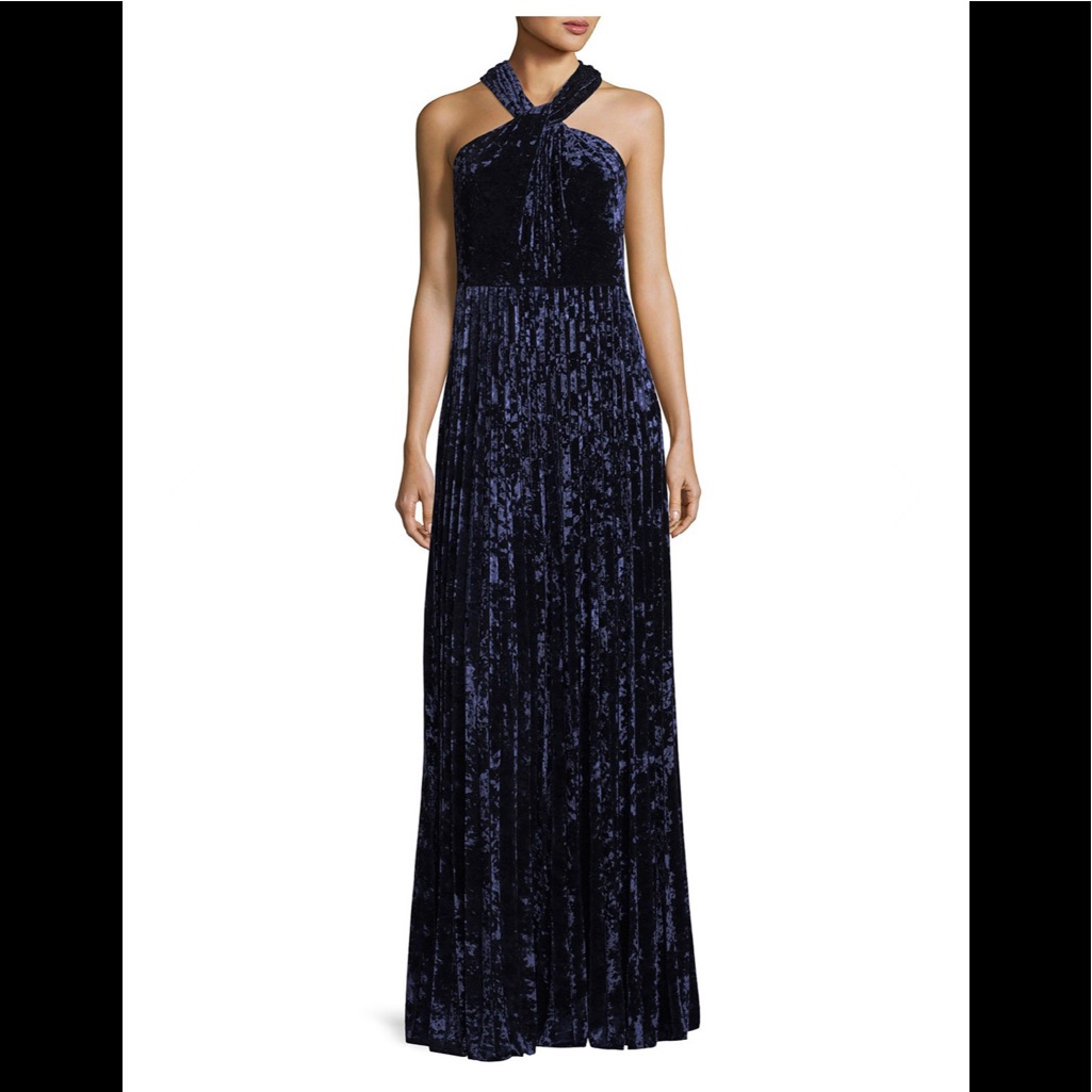 Kobi Halperin Charla Velvet Dress Gown Maxi